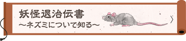 妖怪退治伝書 〜ネズミについて知る〜