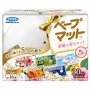 ベープマット 素敵な香りセット 30枚入｜殺虫剤｜フマキラー製品情報サイト
