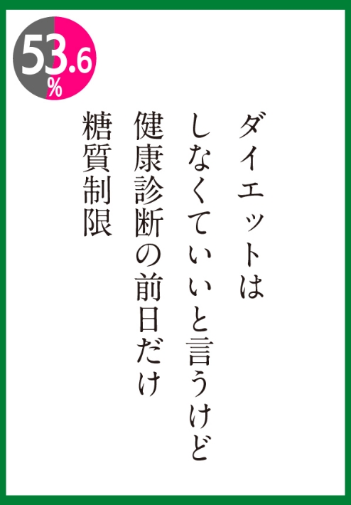 健康診断の前日だけ糖質制限