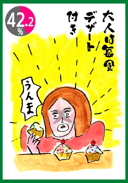 大人は毎食デザート付き