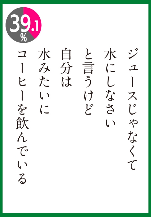 水みたいにコーヒーを飲んでいる