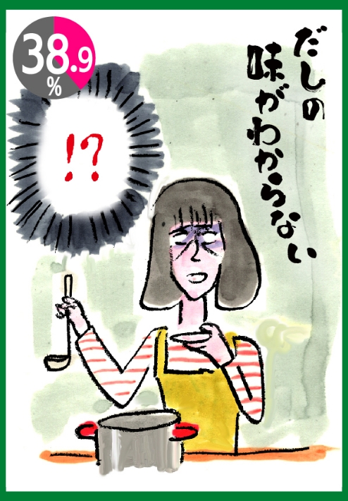 だしの味がわからない