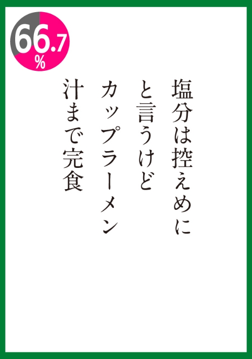 カップラーメン、汁まで完食