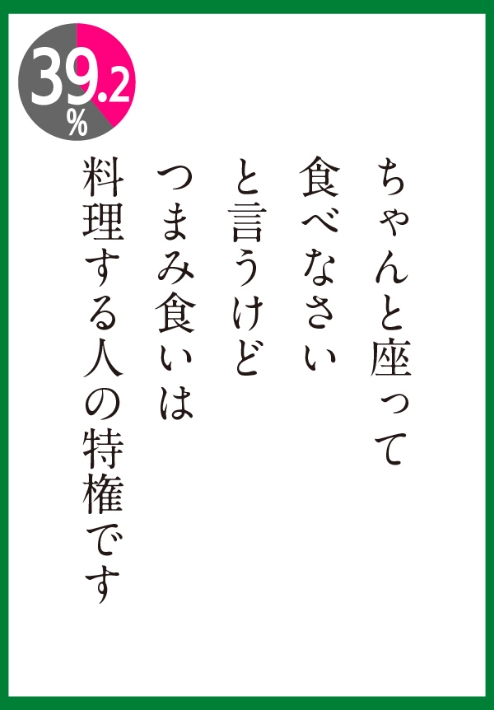 つまみ食いは料理する人の特権です