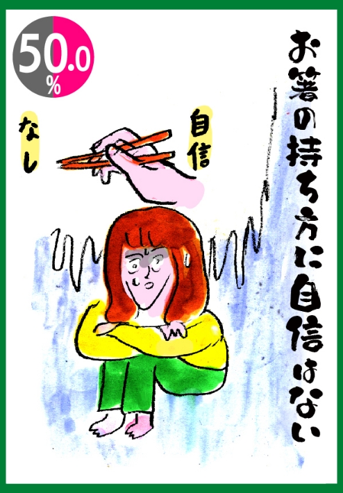 お箸の持ち方に自信はない