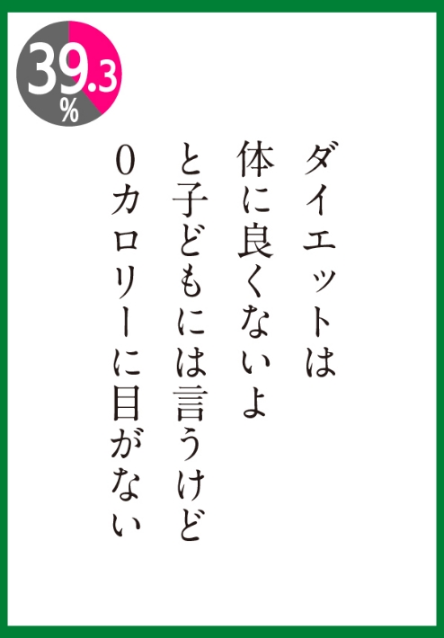 ダイエットは体によくないよ、と子どもには言うけど0カロリーに目がない