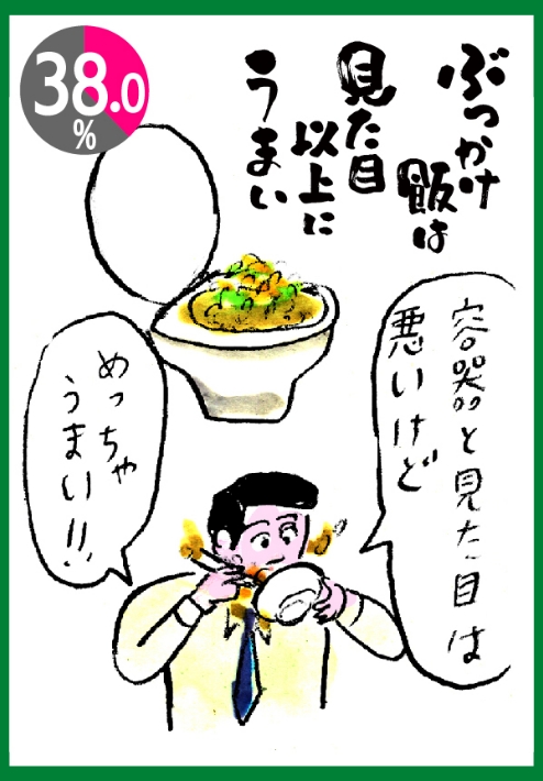 ぶっかけ飯は見た目が汚いほどうまい